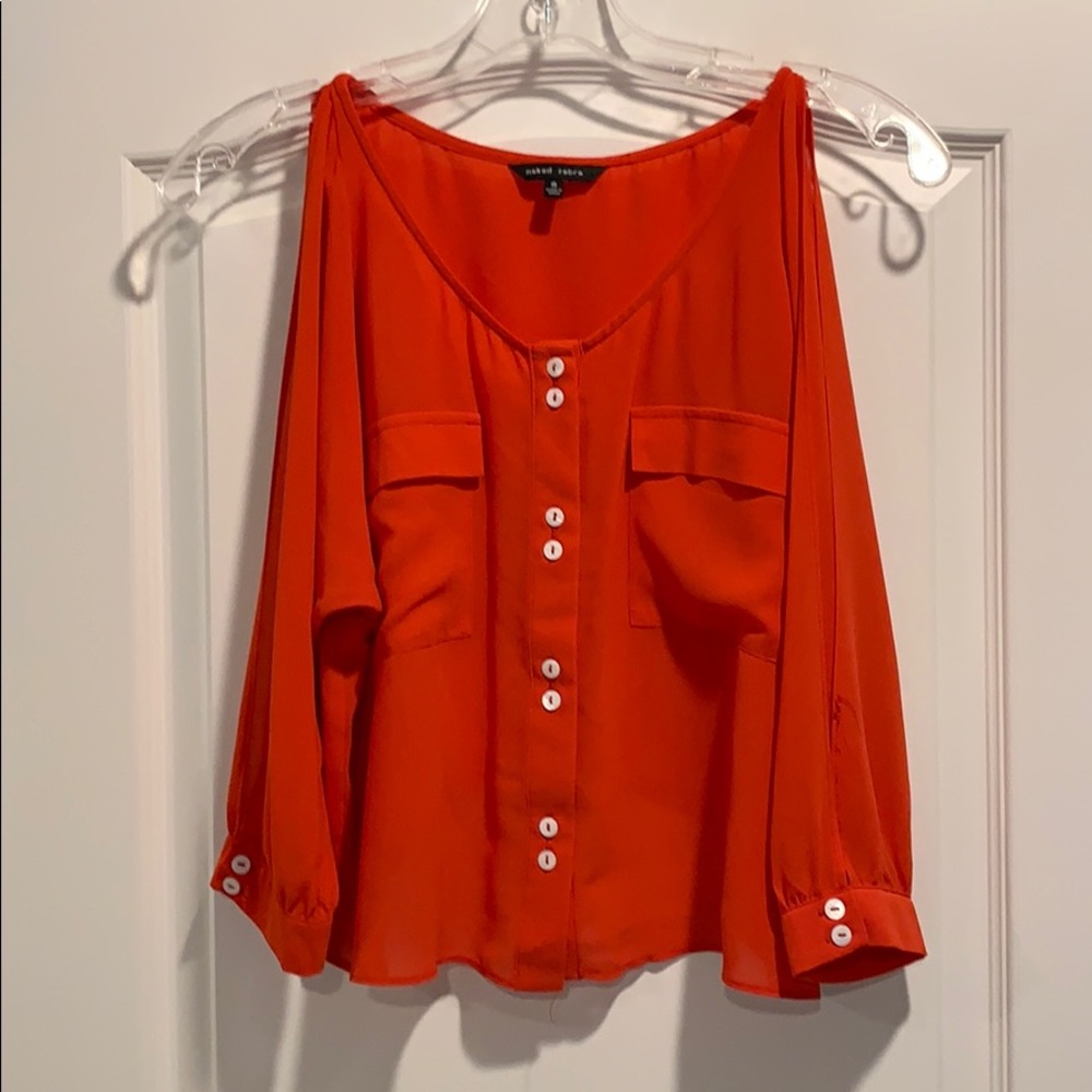 Crimson color blouse